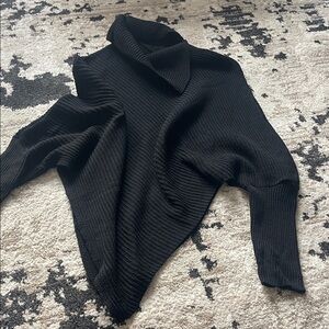 Elegant Black Turtleneck Sweater